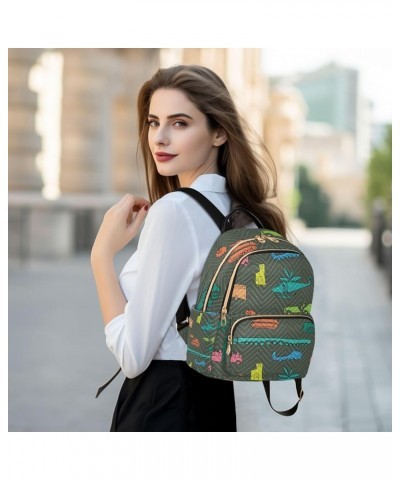 Women Backpack Truck Tank Airplane Doodle Anti-Theft Travel Backpack with Luggage Belt Lightweight Handbag Lady Purse Roomy D...