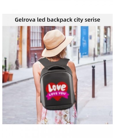 LED Backpack Purse for Women Designer Ladies, Work Business Travel Bags, College Nurse Quilted Casual Daypack 13inch Black Ba...