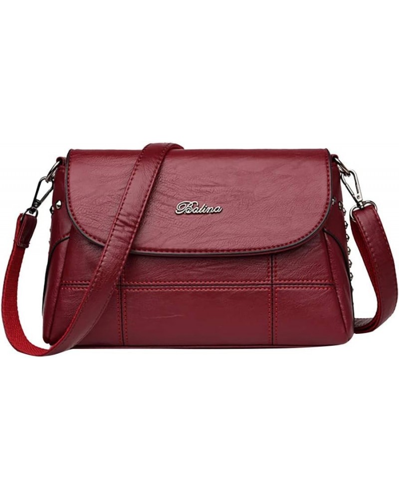 Women's Fashion Shoulder Bag Solid Color Messenger Bag Bag Wild Guitar Strap Crossbody Bags For Women $11.07 Shoulder Bags