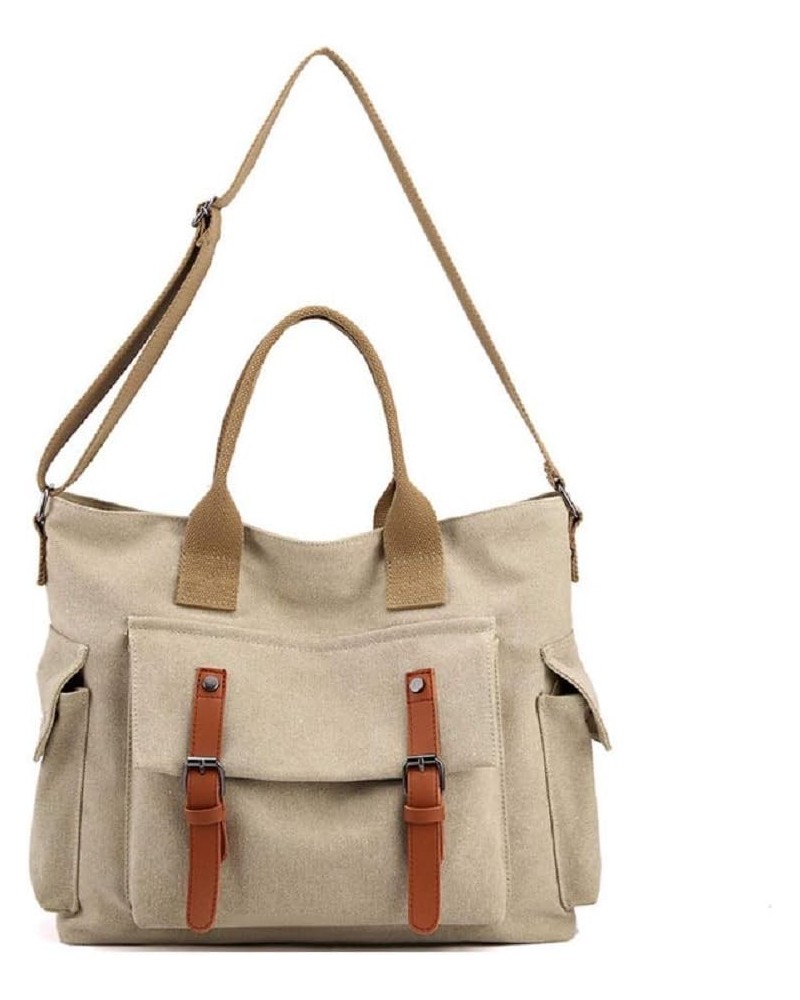 Womens Crossbody Handbags Canvas Shoulder Purse Daily Shopper Satchel Work Bag Travel Purse Top Handle Tote Bag Khaki $18.87 ...