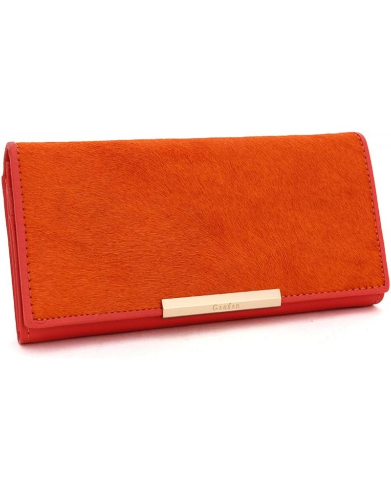 For Women Wallet Plush Evening Bag Wedding Leather Cluth Orange $12.99 Wallets