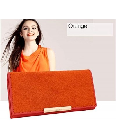 For Women Wallet Plush Evening Bag Wedding Leather Cluth Orange $12.99 Wallets