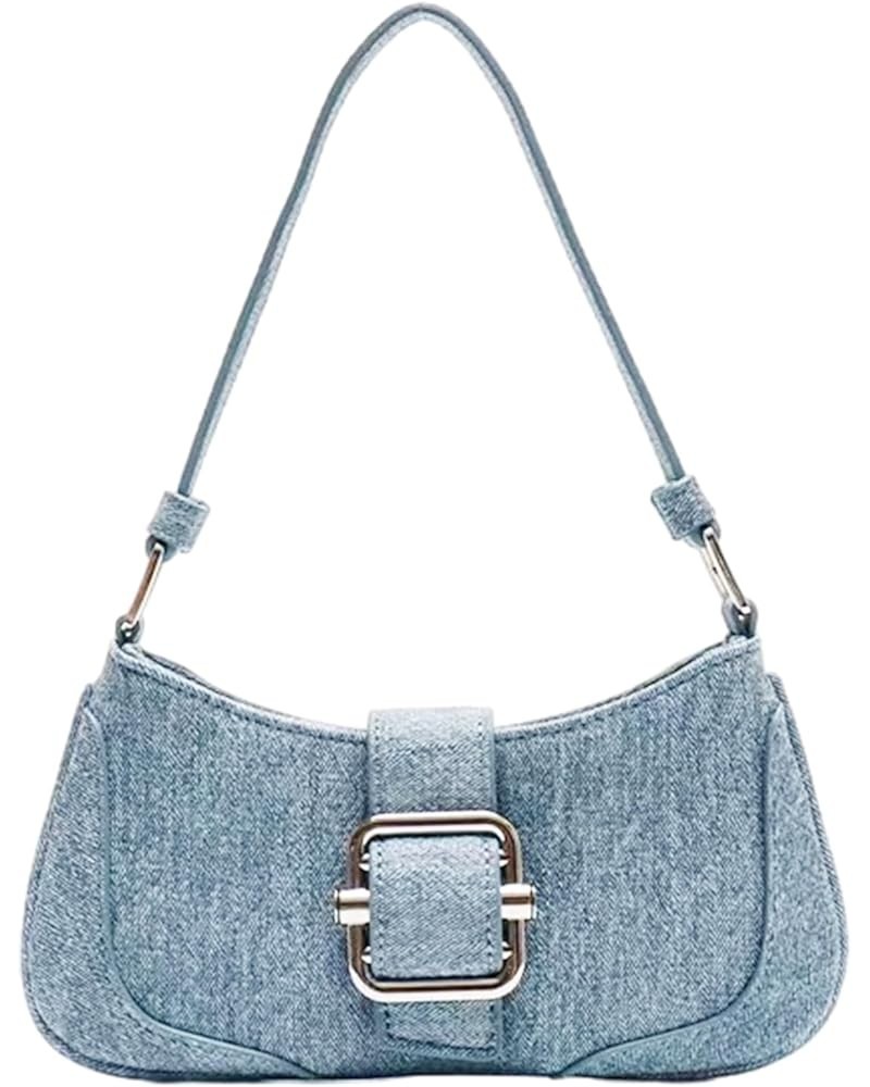 Shoulder Bags for Women Retro Classic Purse Crossbody Cute Hobo Tote Handbag Mini Clutch with Adjustable Strap Denim Blue $13...