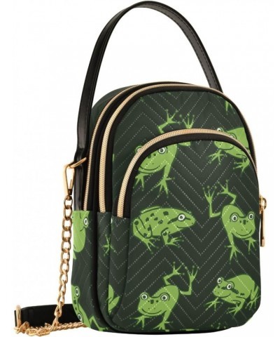 Funny Frog Crossbody Bags for Women with Shoulder Strap Multi Pocket Cell Phone Purse Trendy Shoulder Handbags Wallet Outdoor...