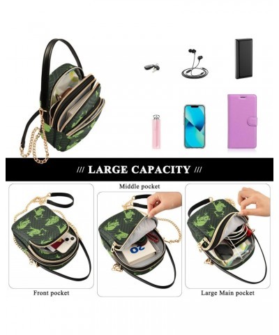 Funny Frog Crossbody Bags for Women with Shoulder Strap Multi Pocket Cell Phone Purse Trendy Shoulder Handbags Wallet Outdoor...