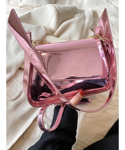 Women's Fashion Evening Bags Handbags Handbag Shoulder Bags Underarm Bags Metal Shoulder Bags Pink $18.47 Evening Bags