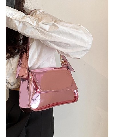 Women's Fashion Evening Bags Handbags Handbag Shoulder Bags Underarm Bags Metal Shoulder Bags Pink $18.47 Evening Bags