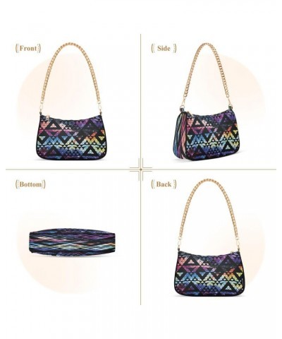 Galaxy Triangles Geometric Women's Handbags Tote Crossbody Bag Purse Ladies Shoulder Bag Hobo Handbag $15.59 Totes