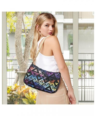 Galaxy Triangles Geometric Women's Handbags Tote Crossbody Bag Purse Ladies Shoulder Bag Hobo Handbag $15.59 Totes