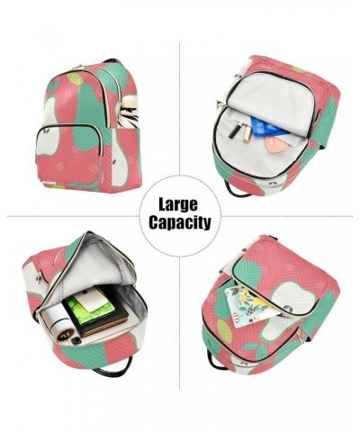 Lemon Fruit Pattern Women's Backpack Wallet Casual Small Backpack Fashion Women's Travel Bag School Backpack Color156 Small $...