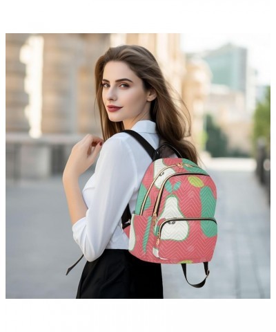 Lemon Fruit Pattern Women's Backpack Wallet Casual Small Backpack Fashion Women's Travel Bag School Backpack Color156 Small $...