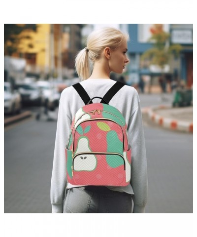 Lemon Fruit Pattern Women's Backpack Wallet Casual Small Backpack Fashion Women's Travel Bag School Backpack Color156 Small $...