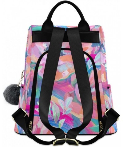 Backpack Purse for Women Fashion Travel Anti-theft Colorful Poppy Flower Tie Dye Daypack Casual Shoulder Bag Medium Size $24....