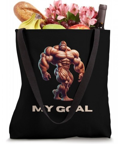 My Goal, Be as Strong as Bigfoot the Bodybuilding Giant Tote Bag $12.15 Totes