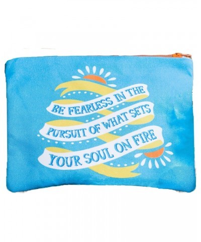 Quote Zipper Bag-"Be the fearless in the pursuit of what sets your soul on fire” $11.27 Wallets