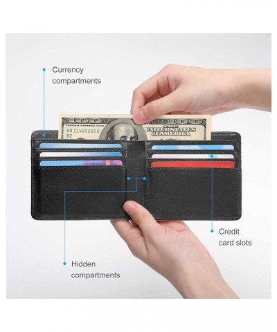 Leather Bifold Wallet Coin Purse Soft Stylish Credit Pass Case Card-Holder for Boy Girl Men Woman Money Storage Multi 18 $13....