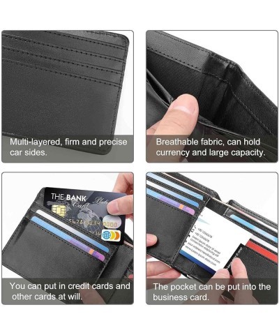 Leather Bifold Wallet Coin Purse Soft Stylish Credit Pass Case Card-Holder for Boy Girl Men Woman Money Storage Multi 18 $13....