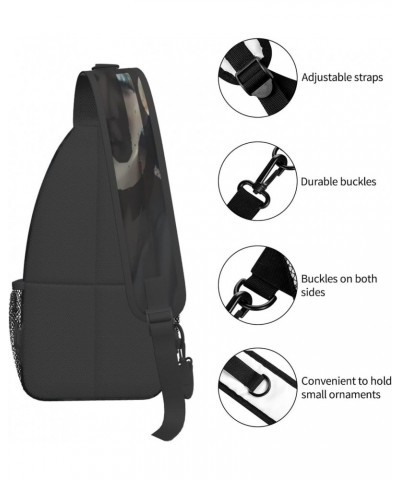 Sling Crossbody Bag Agust Rapper D Adjustable Strap Chest Shoulder Bags For Women Men Travel Backpack $14.87 Crossbody Bags