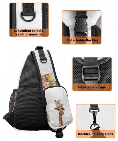 Sling Bag Crossbody Bag for Women Men HOME Daisy Waterproof Hiking Backpack Lightweight Chest Shoulder Bag Daypack for Travel...