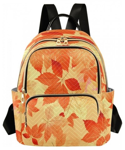 Fashion Backpack Mini Backpack Purse Casual Daily Backpack Autumn Leaf Fall for Travel for College Work Medium $19.37 Backpacks