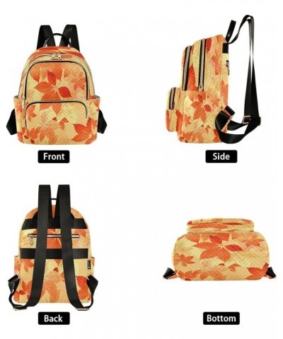 Fashion Backpack Mini Backpack Purse Casual Daily Backpack Autumn Leaf Fall for Travel for College Work Medium $19.37 Backpacks