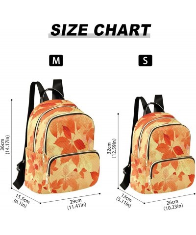 Fashion Backpack Mini Backpack Purse Casual Daily Backpack Autumn Leaf Fall for Travel for College Work Medium $19.37 Backpacks