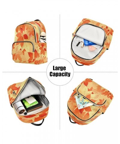 Fashion Backpack Mini Backpack Purse Casual Daily Backpack Autumn Leaf Fall for Travel for College Work Medium $19.37 Backpacks