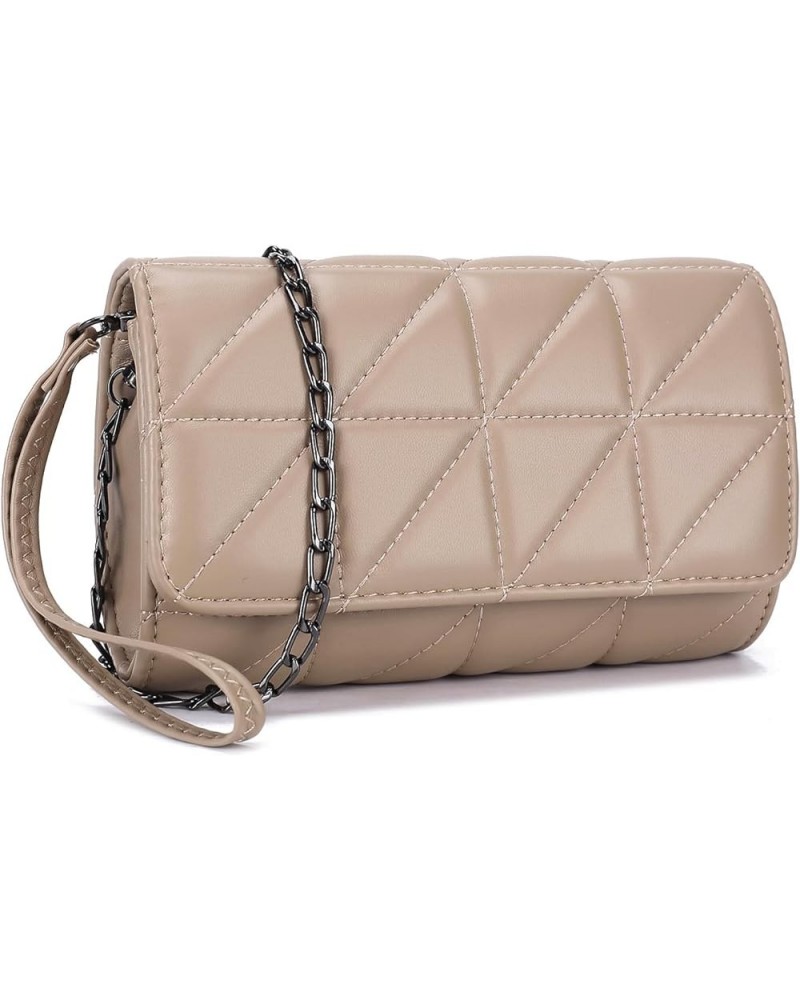 women's small crossbody handbag, faux leather women's fashionable shoulder bag, student travel crossbody bag Taupe 2 $9.86 Sh...