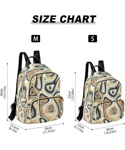 Magic Abstract Women Backpack Purse Ladies Fashion Shoulder Bag Daypack Travel Bag 7.5L Medium $17.66 Backpacks