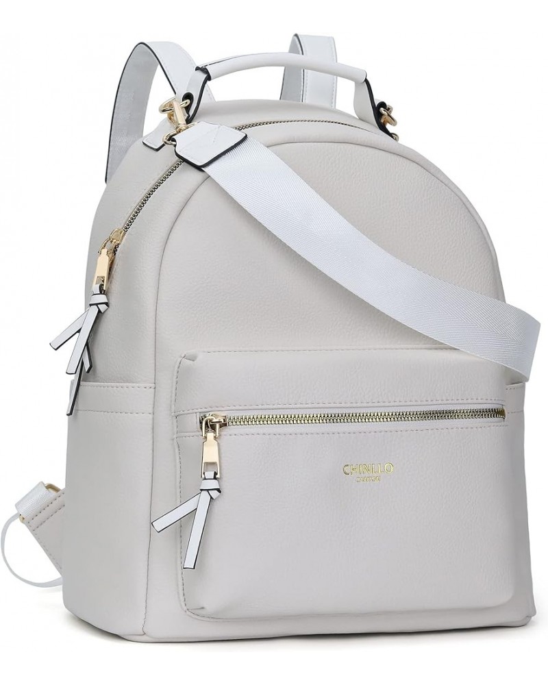 Backpack Purse for Women Class Vegan Leather Fashion School Daypack Multipurpose Design Normal (13.5-in Hight) White-past $11...