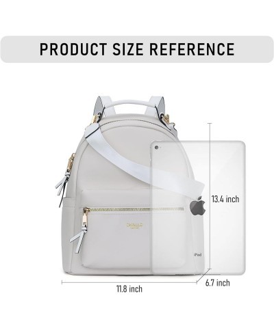 Backpack Purse for Women Class Vegan Leather Fashion School Daypack Multipurpose Design Normal (13.5-in Hight) White-past $11...