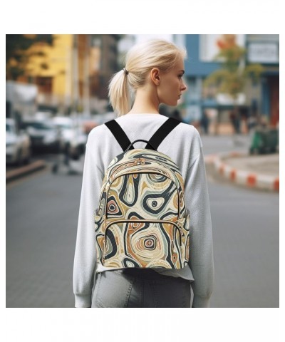 Magic Abstract Women Backpack Purse Ladies Fashion Shoulder Bag Daypack Travel Bag 7.5L Medium $17.66 Backpacks