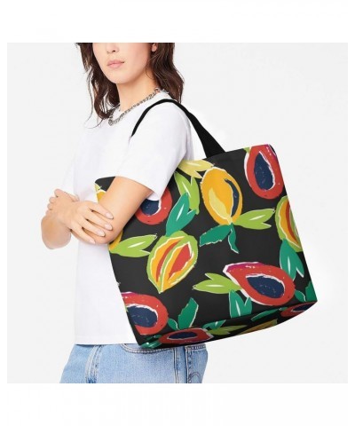 Fresh Papaya Pawpaw Fruits Shoulder Shopping Bag Fashion Tote Bag Commuter Bags for Women $12.09 Totes