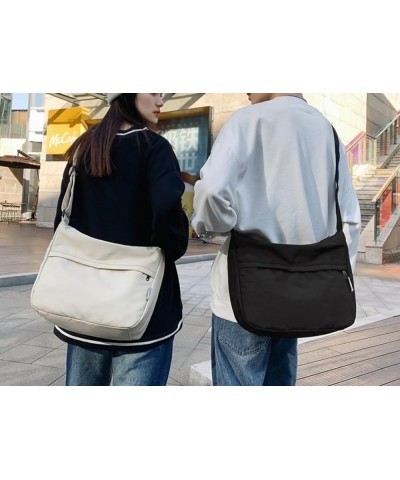 Women Shoulder Bag Large Capacity Nylon Tote Crossbody Bags for Travel Purses Fashion Messenger Bag Yellow $8.80 Shoulder Bags