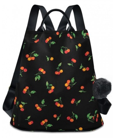 Pretty Cherry Women Backpack Purse Anti-theft Casual Shoulder Bag Fashion Ladies Bags $16.00 Backpacks