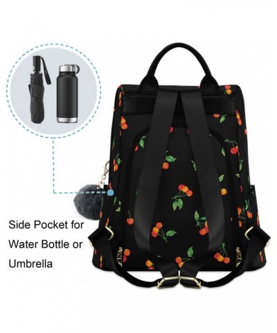 Pretty Cherry Women Backpack Purse Anti-theft Casual Shoulder Bag Fashion Ladies Bags $16.00 Backpacks