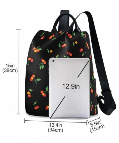 Pretty Cherry Women Backpack Purse Anti-theft Casual Shoulder Bag Fashion Ladies Bags $16.00 Backpacks