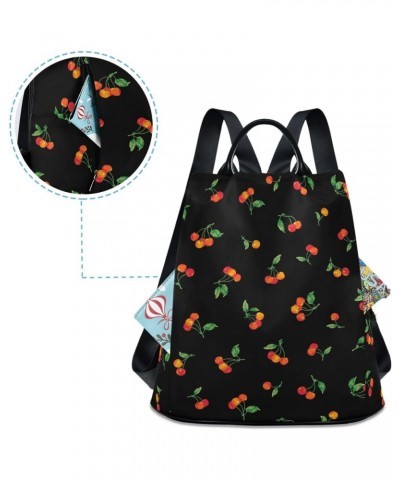 Pretty Cherry Women Backpack Purse Anti-theft Casual Shoulder Bag Fashion Ladies Bags $16.00 Backpacks