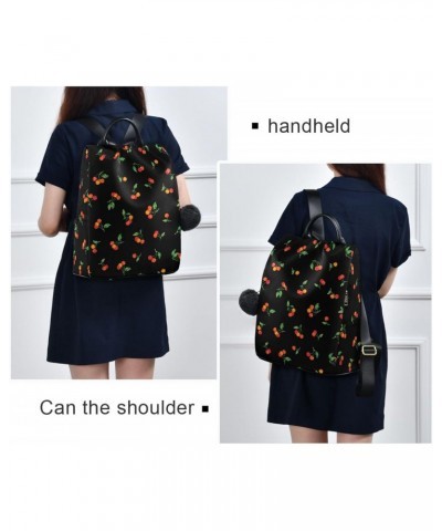 Pretty Cherry Women Backpack Purse Anti-theft Casual Shoulder Bag Fashion Ladies Bags $16.00 Backpacks