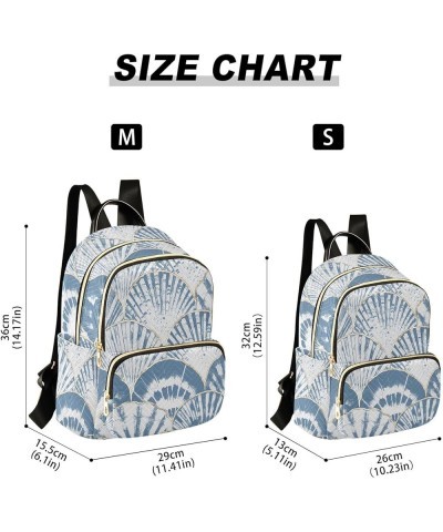 Backpack Purse for Women Watercolor Sea Shell Artistic, Mini Fashion Backpack Lightweight Casual Daypack Shoulder Bag Travel ...