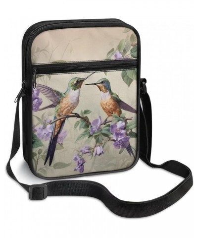 Womens Messenger Bag Small Crossbody Bags Phone Purse Wallet for Outdoor Hiking Sports Vintage Hummingbird $9.06 Crossbody Bags