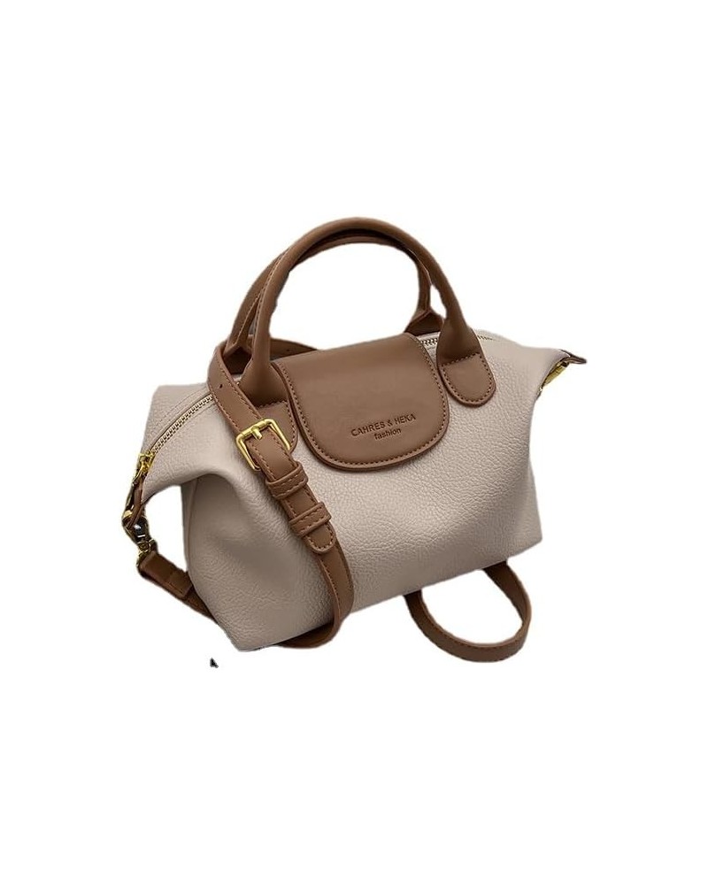 Women's Bag Versatile Crossbody Bag Fashionable and Simple Handheld One Shoulder Small Bucket Bag Off-white $28.92 Shoulder Bags