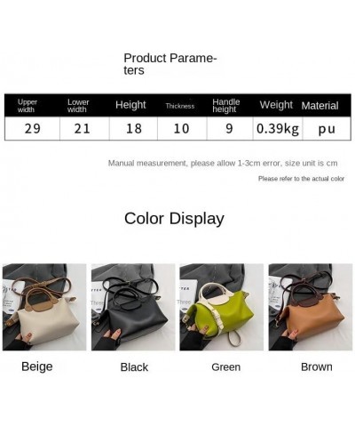 Women's Bag Versatile Crossbody Bag Fashionable and Simple Handheld One Shoulder Small Bucket Bag Off-white $28.92 Shoulder Bags