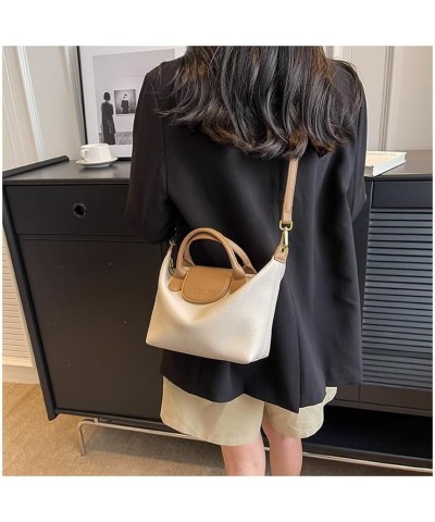 Women's Bag Versatile Crossbody Bag Fashionable and Simple Handheld One Shoulder Small Bucket Bag Off-white $28.92 Shoulder Bags