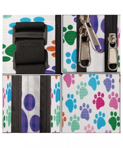 Paw Print Cross Body Bags Trendy Cross Body Cell Phone Purse Wallet Colorful Shoulder Bag Small Travel Crossbody Bag with Adj...