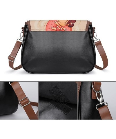 Fashion Crossbody Bags Women's Shoulder Bags Classic City Leather Satchels Hobo Bags Blue Retro Pattern Color10 $27.49 Hobo Bags