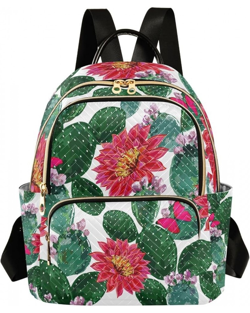 Women Backpack Cactus Blossom Anti-Theft Travel Backpack with Luggage Belt Lightweight Handbag Lady Purse Roomy Double Zipper...