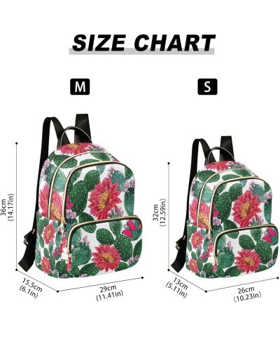 Women Backpack Cactus Blossom Anti-Theft Travel Backpack with Luggage Belt Lightweight Handbag Lady Purse Roomy Double Zipper...