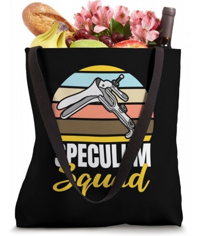 Womens Funny Gynecologist Speculum Squad OBGYN Gynecology Dr Tote Bag $12.15 Totes