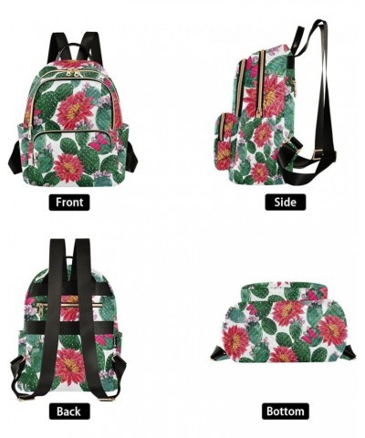 Women Backpack Cactus Blossom Anti-Theft Travel Backpack with Luggage Belt Lightweight Handbag Lady Purse Roomy Double Zipper...